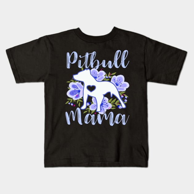 Pitbull mama Kids T-Shirt by PrettyPittieShop